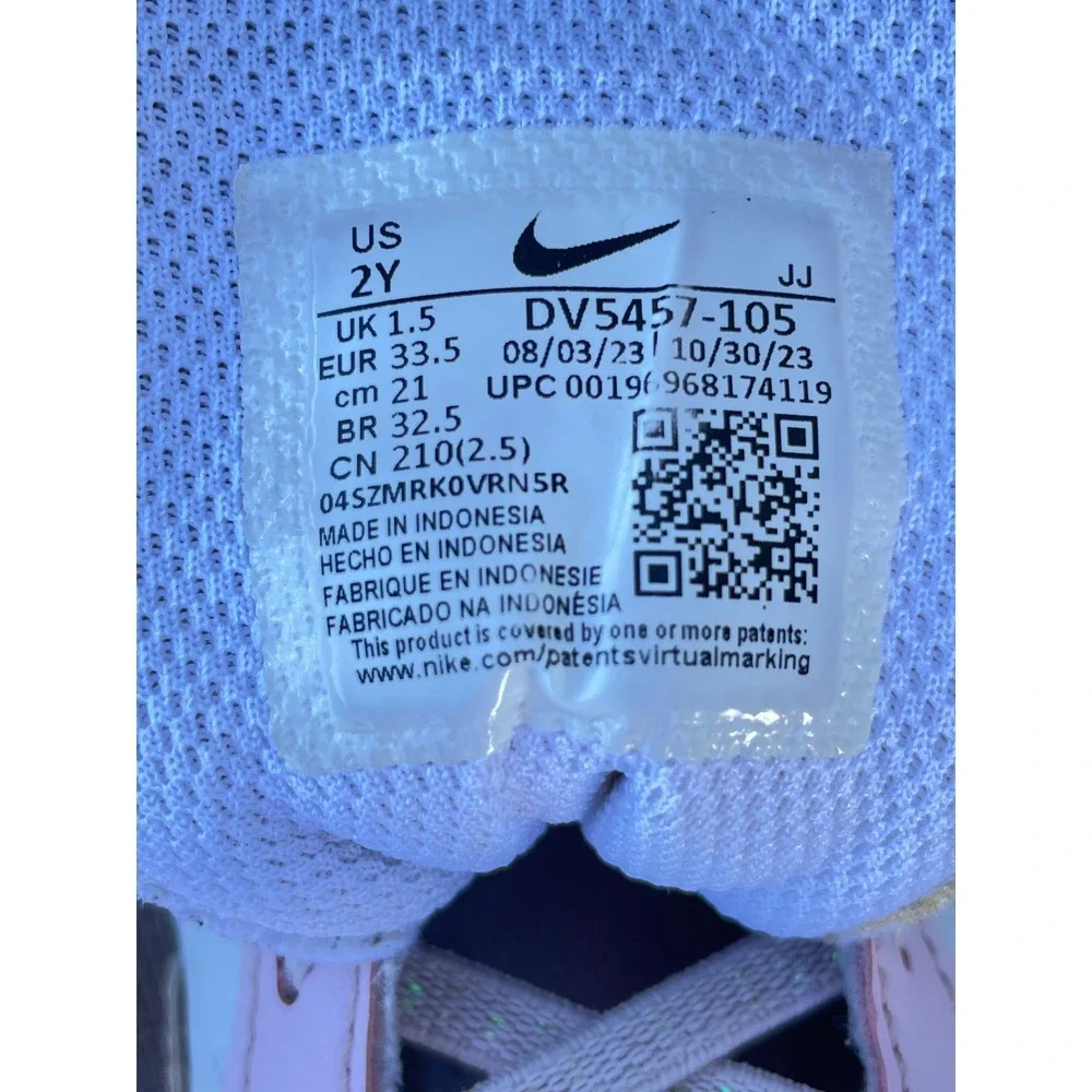 Nike Court Borough Low 2 Kids 2Y Pink White DV5457-105 Sneakers